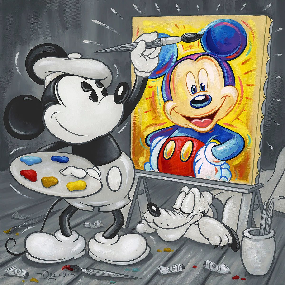 Mickey Paints Mickey-LE